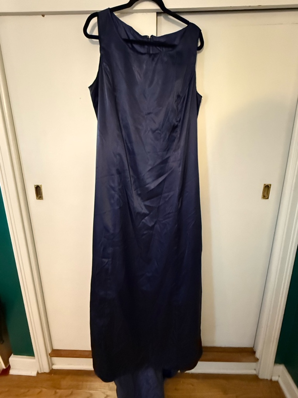 Classic Navy Sleeveless Evening Dress